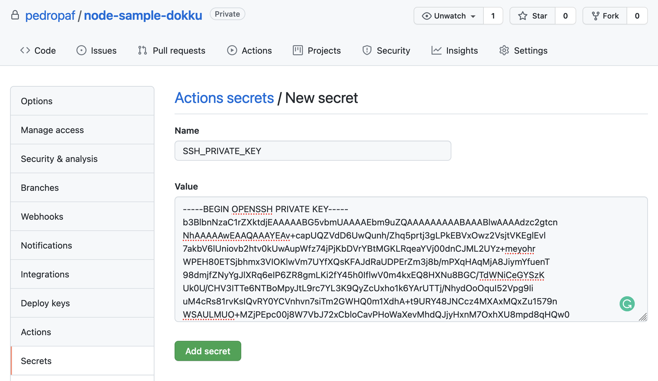 github-secrets